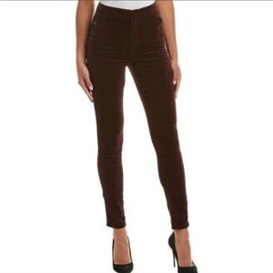 J BRAND
Natasha Super Skinny Velvet Jeans In Deep Mulberry